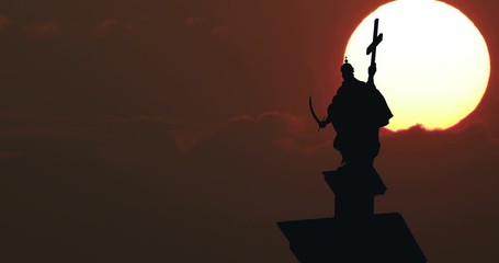 Moonrise Sunrise Sunset Silhouette Time Lapse