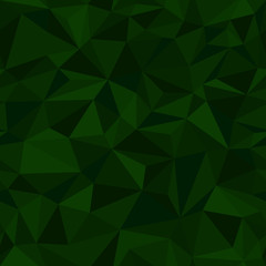Fototapeta na wymiar Green abstract mosaic background. Triangular layout. Modern abstract illustration with triangles. Triangle seamless pattern for your banner