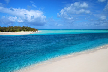 Channel between Ouvea and Mouli Islands flowing into Ouvea Lagoon, Loyalty Islands, New Caledonia