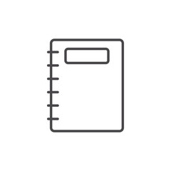 Isolated notebook of school vector design