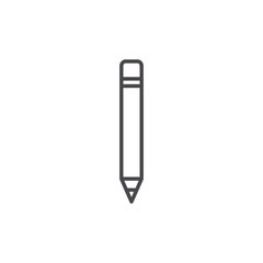 Isolated pencil tool vector design