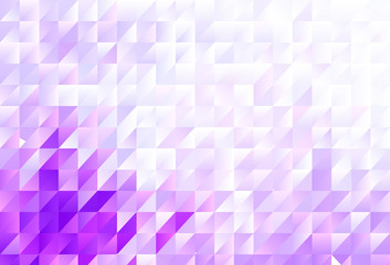 Light Purple vector gradient triangles template.