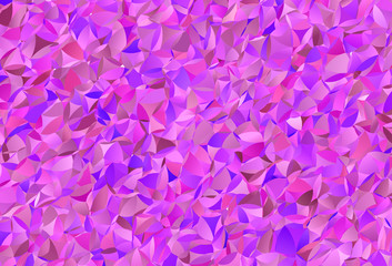 Light Purple, Pink vector shining triangular backdrop.