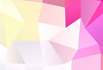 Light Pink, Yellow vector layout with lines, rectangles.