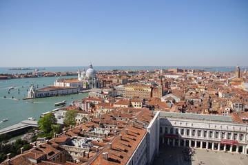 Venice, top view, Piazza San Marco, Grand Canal