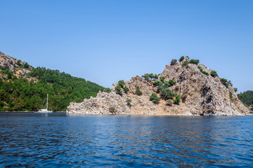 Seascape island in Greece