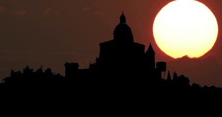 Moonrise Sunrise Sunset Silhouette Time Lapse