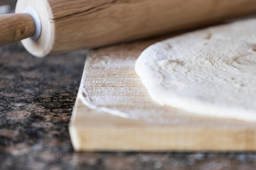 dough on a cutting board