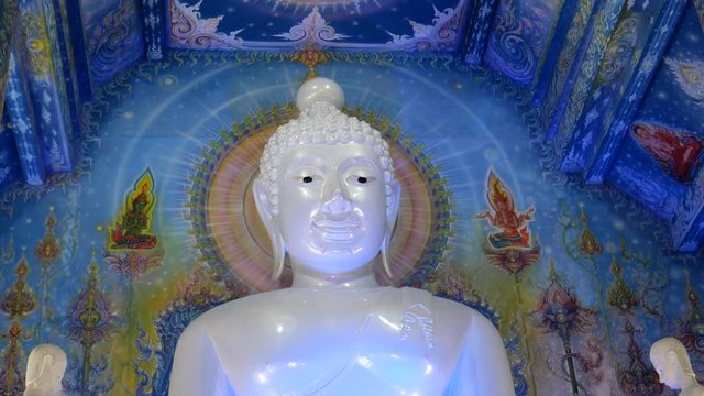image of buddha in Blue Temple (Wat Rong Seur Ten), Chiang Rai