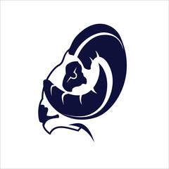 goat logo icon design vector