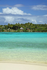 Fototapeta na wymiar View of Faiava Island from Ouvea, Loyalty Islands, New Caledonia