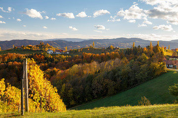autumn landscape in Styria