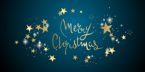 Fototapeta premium Christmas glitter stars