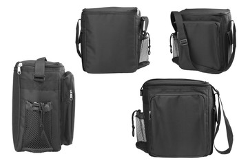 Naklejka premium black bag isolated on white background