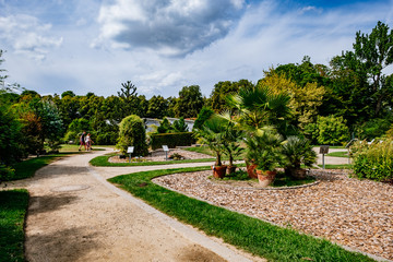 Obraz premium Botanical Garden in the central city of Münster near WWU University Building