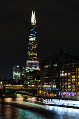 Fototapeta na wymiar Thames and Lights