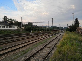 Fototapeta na wymiar Railway somewhere in the Czech republic