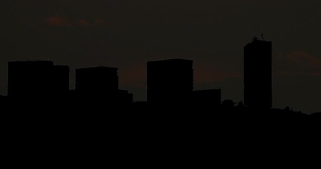 Moonrise Sunrise Sunset Silhouette Time Lapse