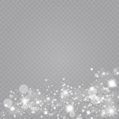 Glow light effect. Vector illustration. Christmas flash Concept.