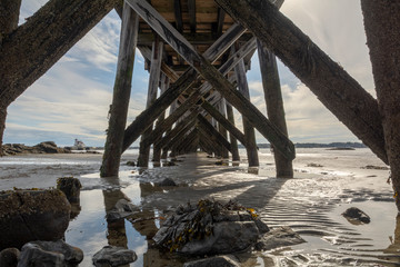 Underneath the Pier, fort Foster, York ME