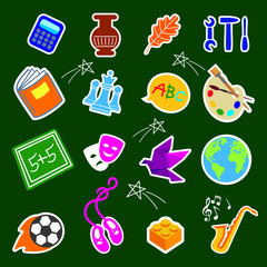 Pictograms school, additional classes, Hobbies, education