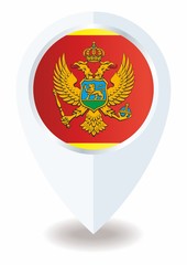 Flag of Montenegro, Montenegro. Template for award design, an official document with the flag of Montenegro. Bright, colorful vector illustration.