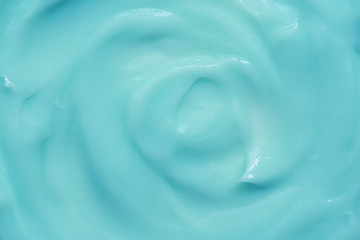 Beautiful texture of blue cream swirl background.