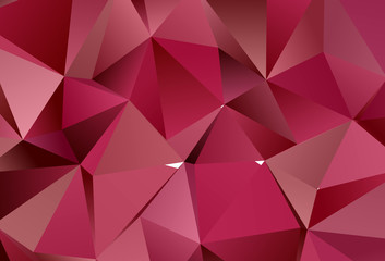 Light Pink, Red vector layout with lines, triangles.