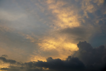 Twilight sunset.