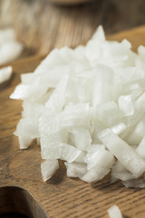 Raw Organic Diced White Onion