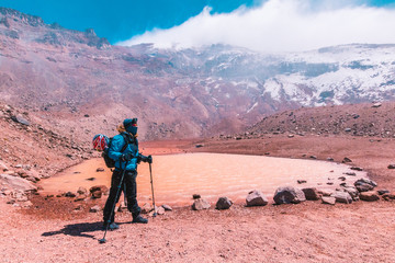 hermoso paisaje de los Andes de Sudamérica 