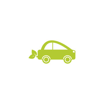 car eco friendly fill style icon