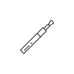 make up brush flat style icon