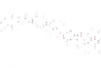 Light Purple, Pink vector layout with algebra elements.