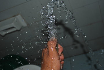 Fototapeta premium water in hands