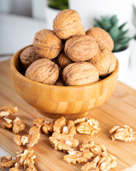 walnuts in a bowl