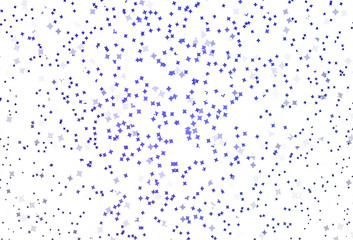 Light Purple vector template with sky stars.