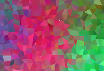 Dark Pink, Green vector abstract mosaic background.