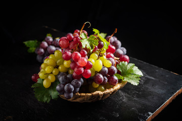 Mix of red and yellow grape