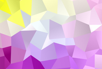 Light Pink, Yellow vector template with rhombus.