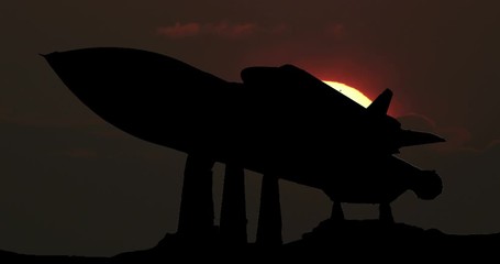 Moonrise Sunrise Sunset Silhouette Time Lapse