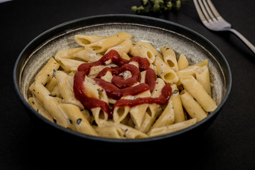 delicious hot spaghetti on your table