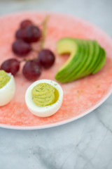 Straight Up Avocado Deviled Eggs
