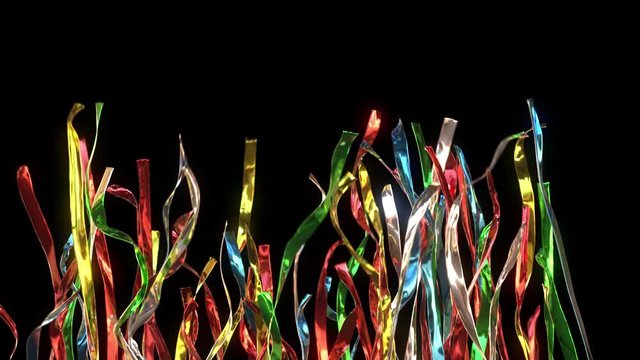 Flappy Colorful Floaters with Alpha Channel