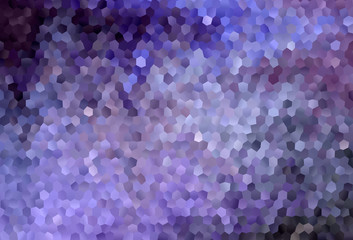 Light Purple vector background with set of hexagons.