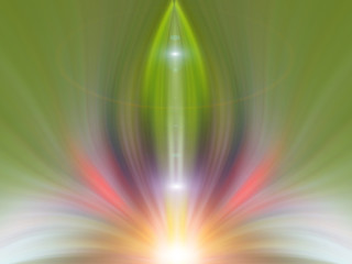 Obraz premium Futuristic abstract background. Energy flower.