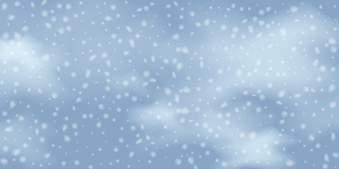 Snowflakes, snowfall.