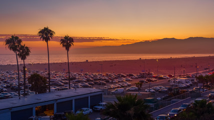 Sunset in Santa Monica  © Marcin