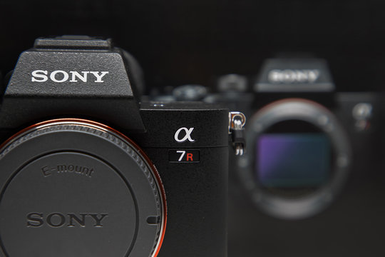 BANGKOK,THAILAND-AUGUST 27: Close-Up on The New Sony A7riv on August 27,2019