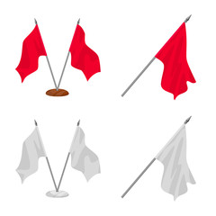 Vector illustration of texture and presentation logo. Collection of texture and media stock symbol for web.